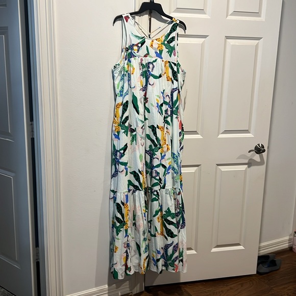 Anthropologie Maeve Belrose eyelet maxi NWT - Picture 3 of 6